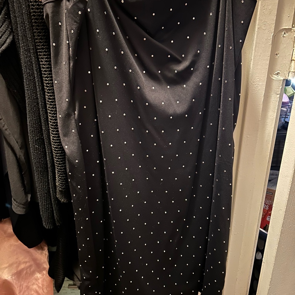 Forever 21 Black Dress with White Rhinestones